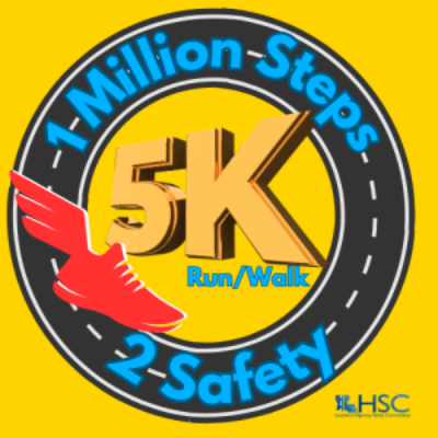 1 Million Steps 2 Safety 5K logo