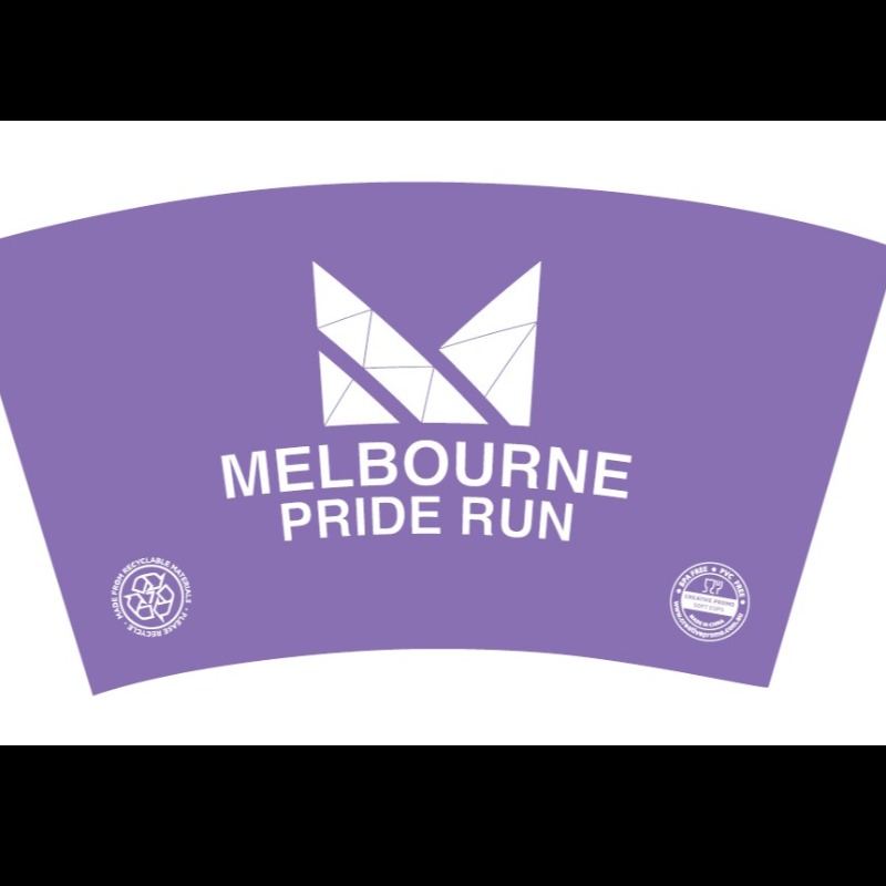 Branded with 'Melbourne Pride Run'