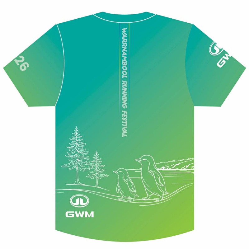 Rear of Shirt as example - Singlet Design TBC