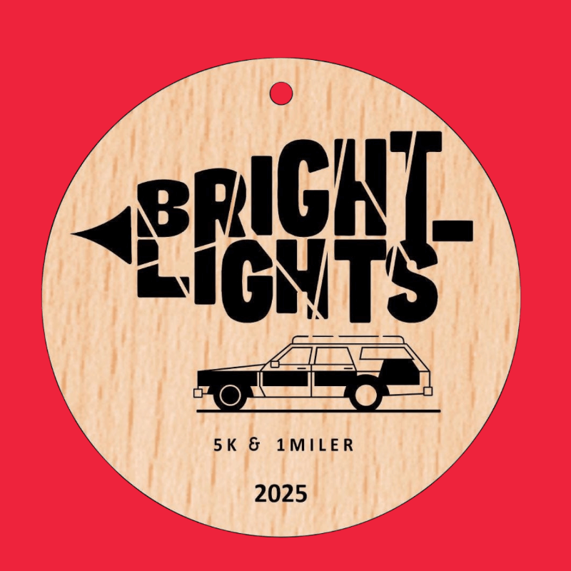 Custom Race Ornament — Store — Bright Lights 5K & Fun Run — Race Roster ...