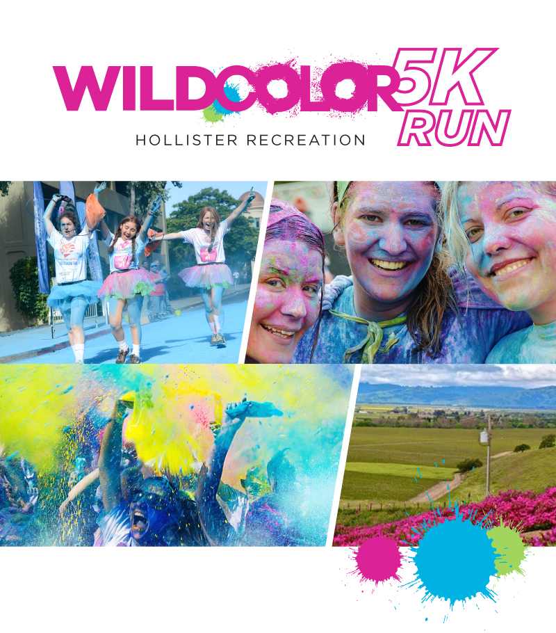 2018 — City of Hollister Recreation Wild Color 5K Run — Race Roster