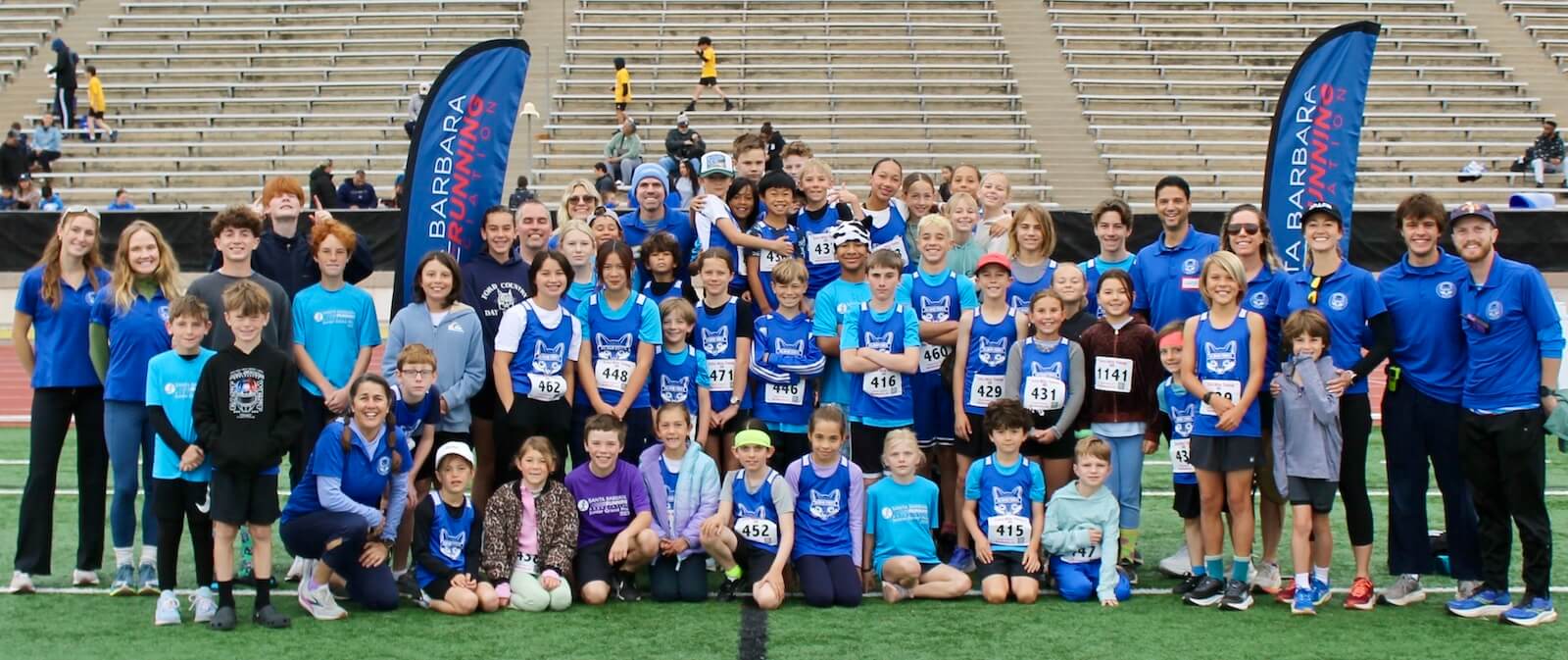 2025 Island Foxes Youth Track Club Team Photo