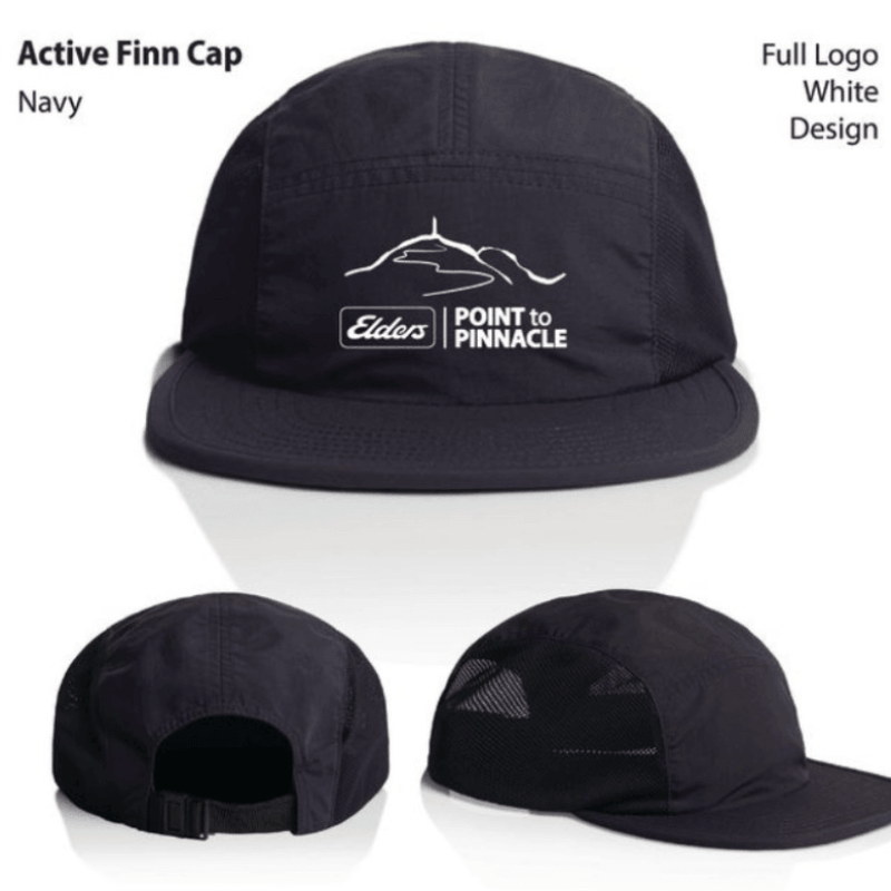 Navy / White Logo Finn Cap 