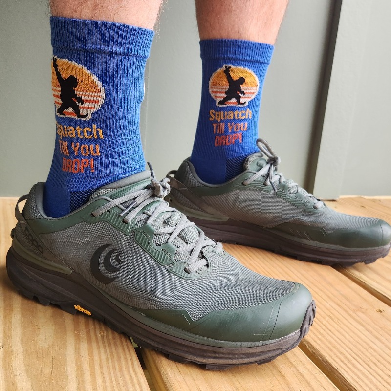 Super comfy and fashionable.  All the best dressed runners will be wearing these this out on the trails. 