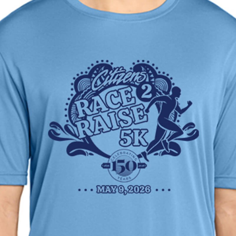 2026 Race 2 Raise 5K t-shirt
