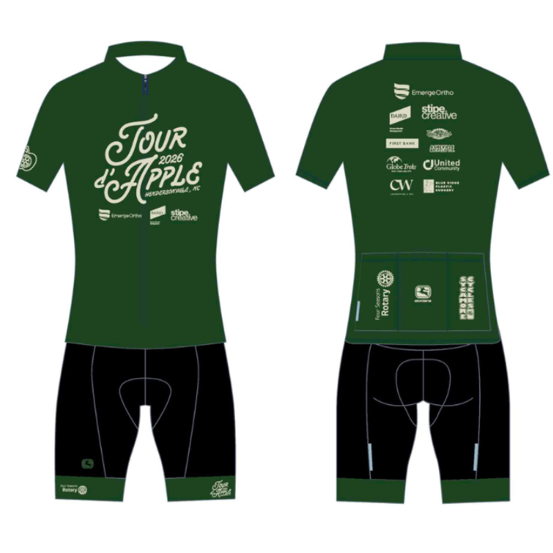 Tour d'Apple 2026 jersey, available in both men's and women's sizes