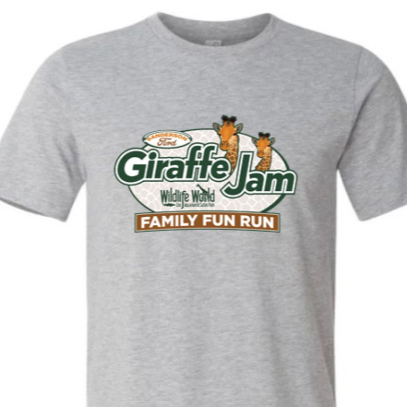 Heather gray shirt with race logo - adult sizes only (youth sizes not available)