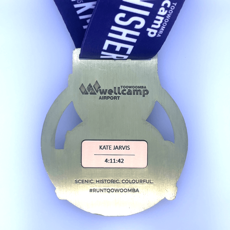 Medal insert displayed on back of Medal