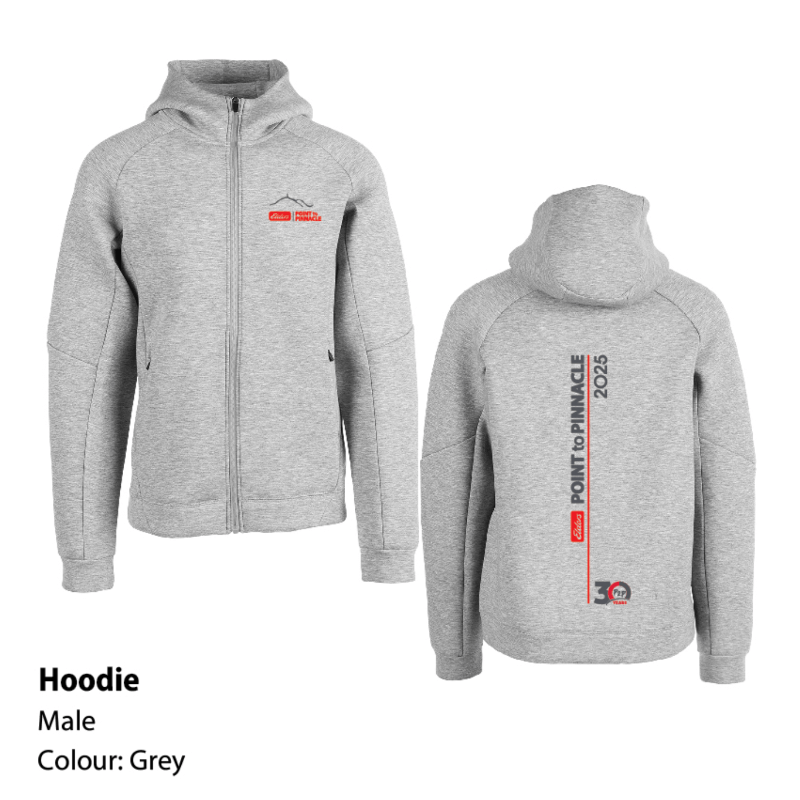 Male Grey Meta Hoodie