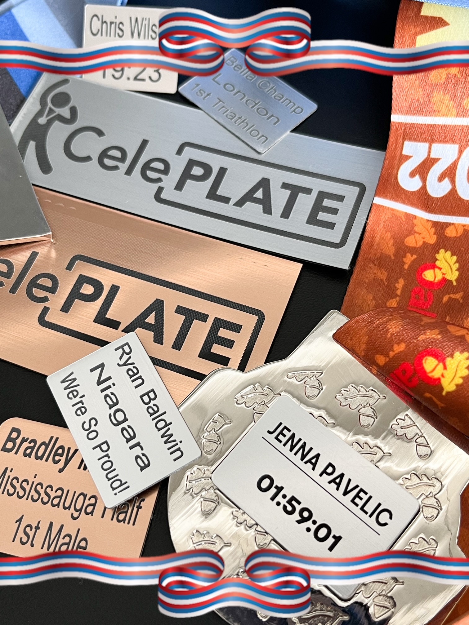 CelePLATE Personalized Medal Plate — Store — TRi KiDS Triathlon Series