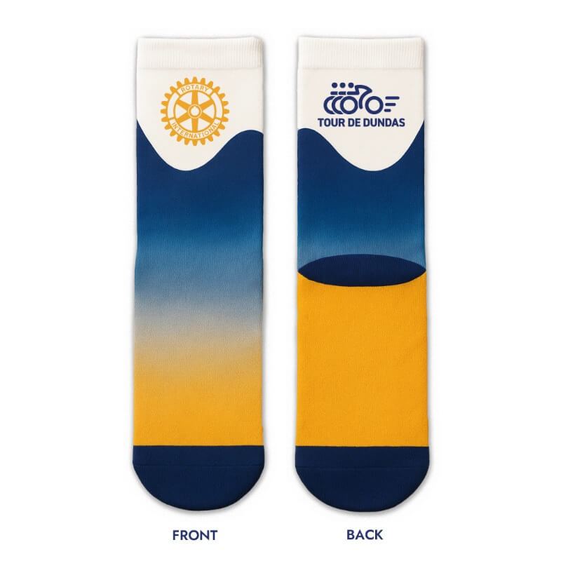Rotary Tour de Dundas crew socks