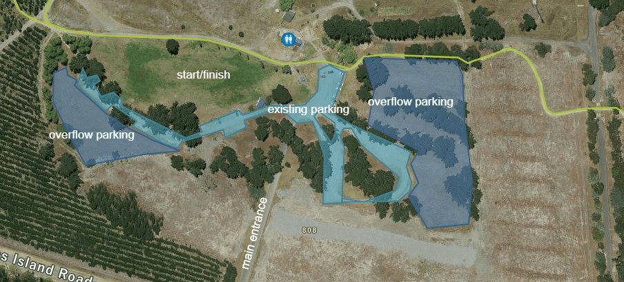 McLeans Forest Run Event Parking Map