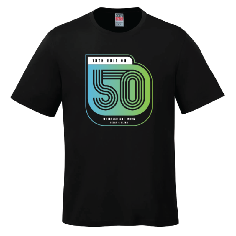 2025 Shirt Design, Black T-shirt with Logo in Centre