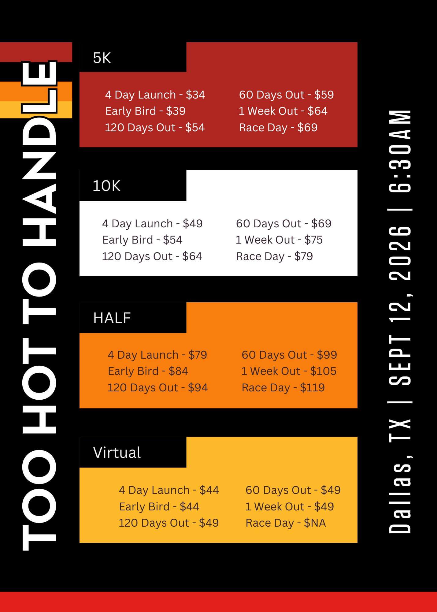 Too Hot To Handle Pricing Table