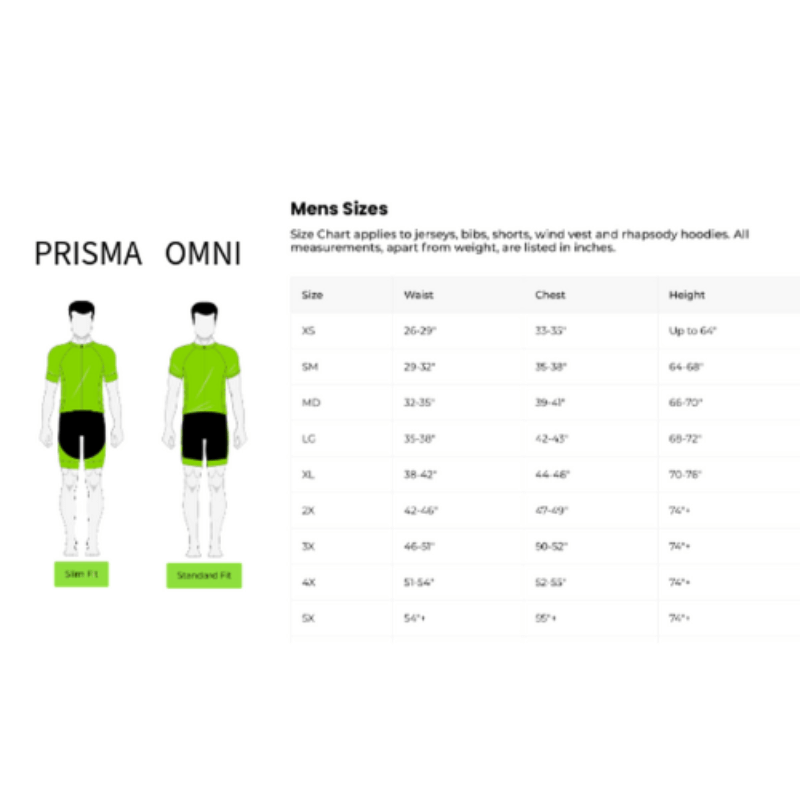 Sizing Chart - Men's