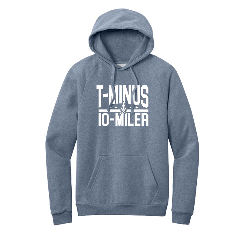 Unisex Cloud Fleece Space Force T-Minus 10-Miler T-Minus Hooded Pullover