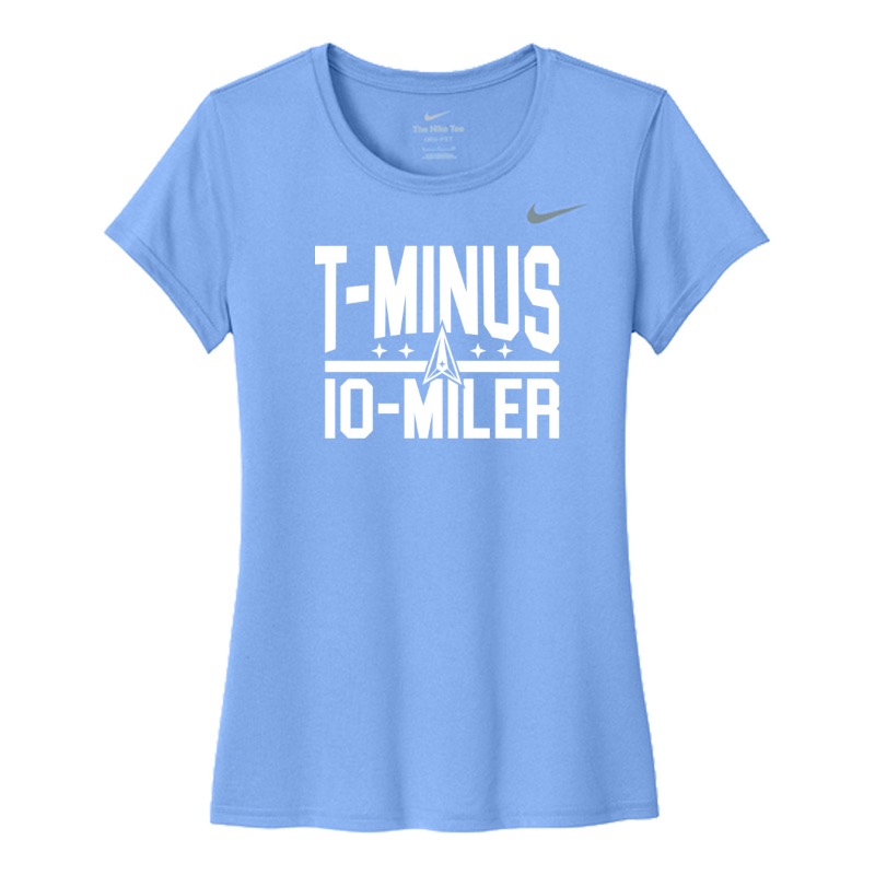 Women's Nike Legend Short-Sleeve Space Force T-Minus 10-Miler T-Minus Tee