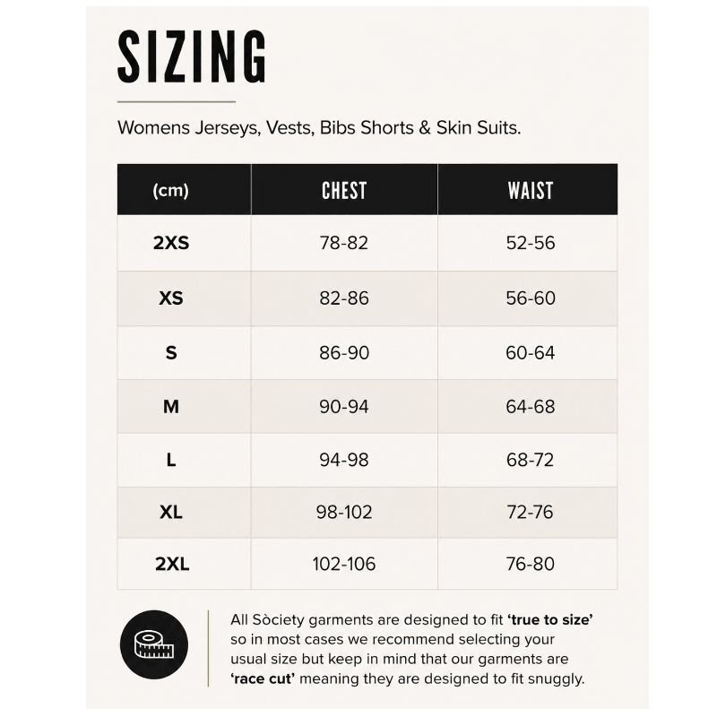 Womens size chart