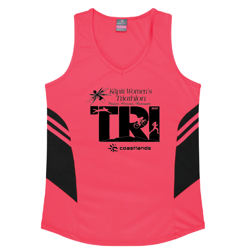 Active Singlet - pink with black panels