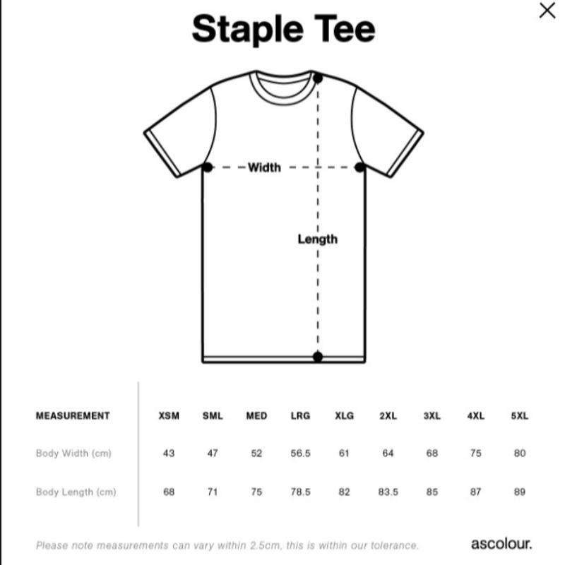 Men size chart