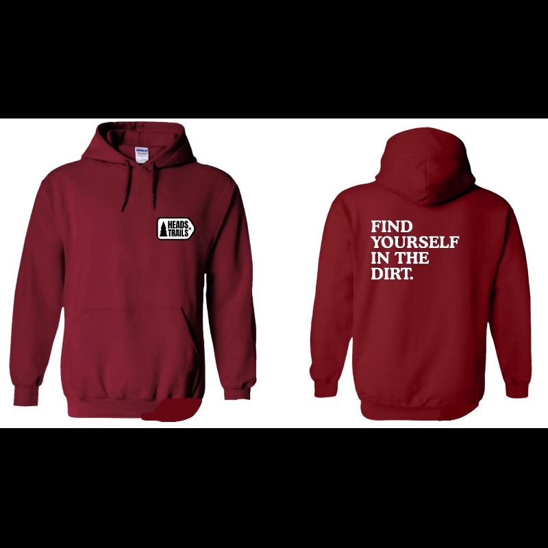 Heads Or Trails Hoodie - Burgundy