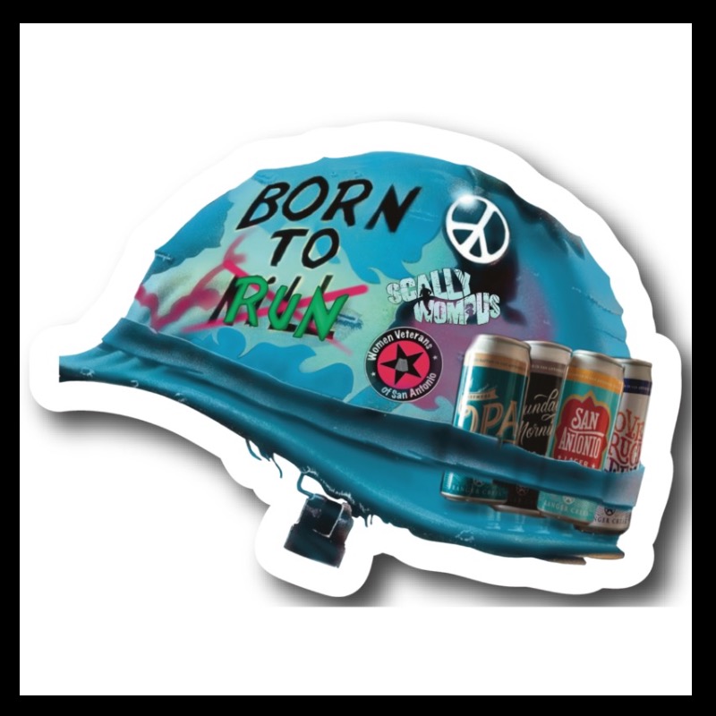 Born to Run Glossy Sticker