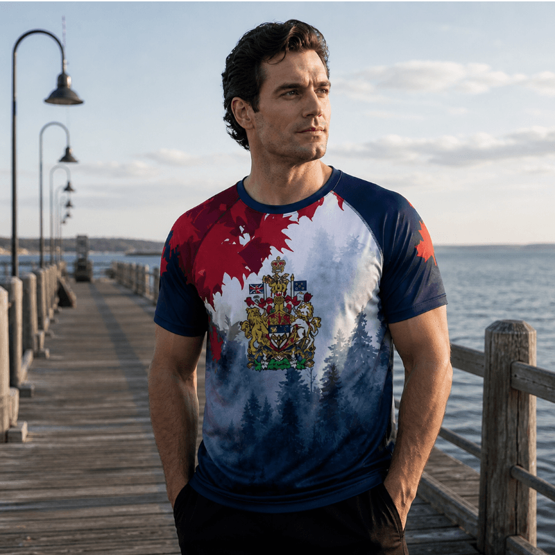 Blue Canada Day T-shirt