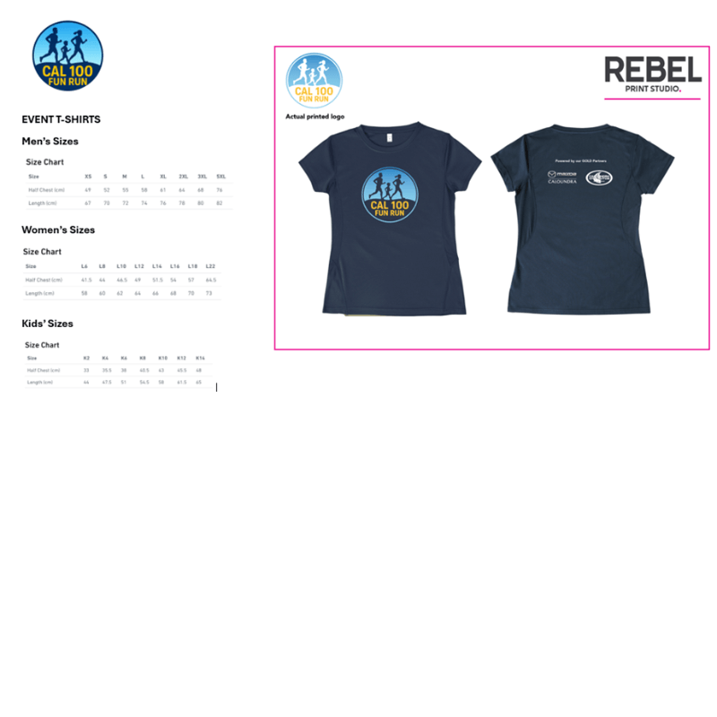 T Shirt and Sizes