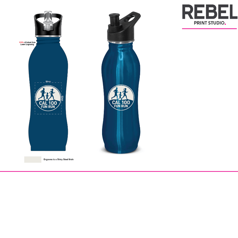 Cal 100 Fun Run Water Bottle