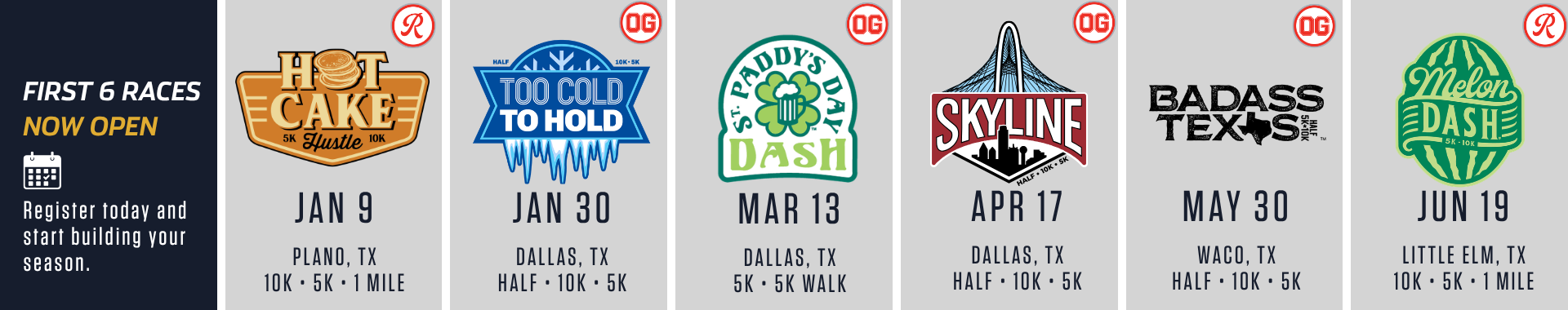 first 6 run project races of 2027.