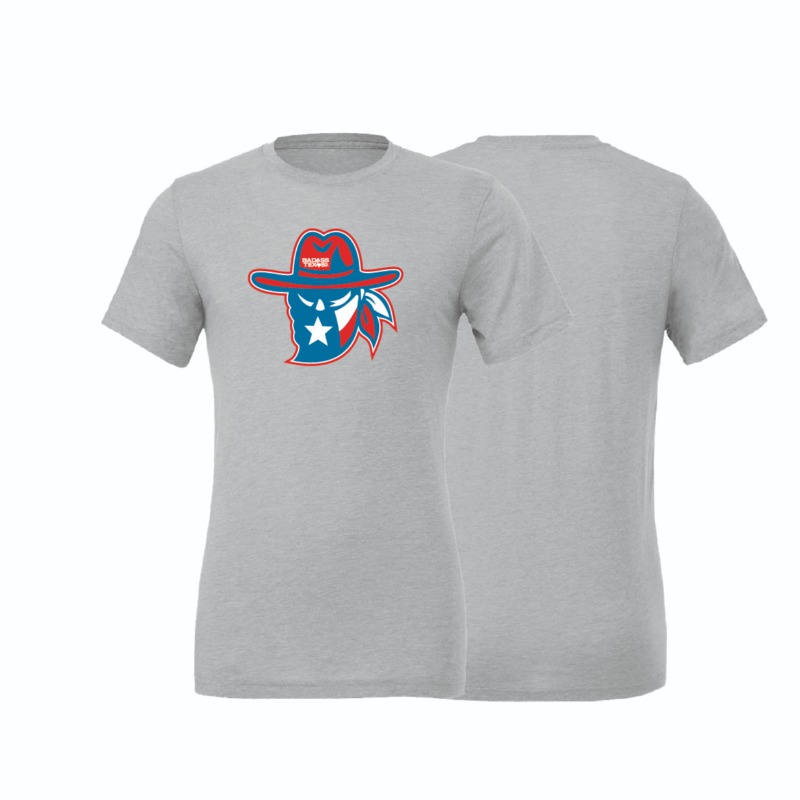 Channel a little outlaw energy with this Tri Blend Tee. Featuring a bold masked bandit graphic inspired by classic western grit, this shirt brings a modern Texas attitude to a timeless look.  Printed on a soft tri-blend fabric, this tee feels broken-in fr