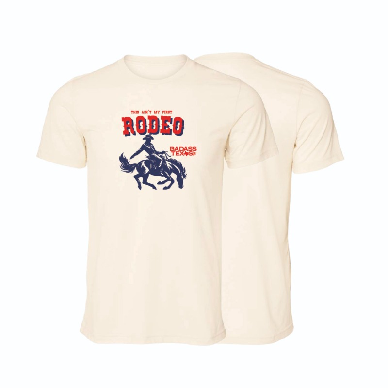 Featuring a classic bucking bronco graphic and bold western typography, this tee captures the spirit  and the grit of Texas culture.  Printed on an ultra-soft tri-blend shirt, it offers a comfortable fit that feels broken-in from the first wear.