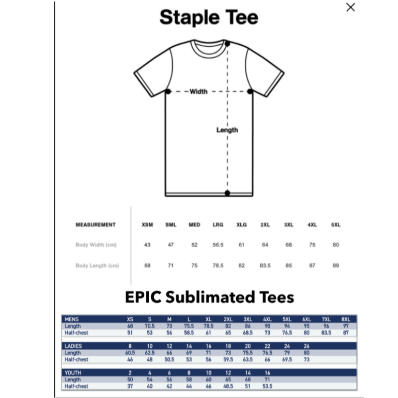Sizing Chart