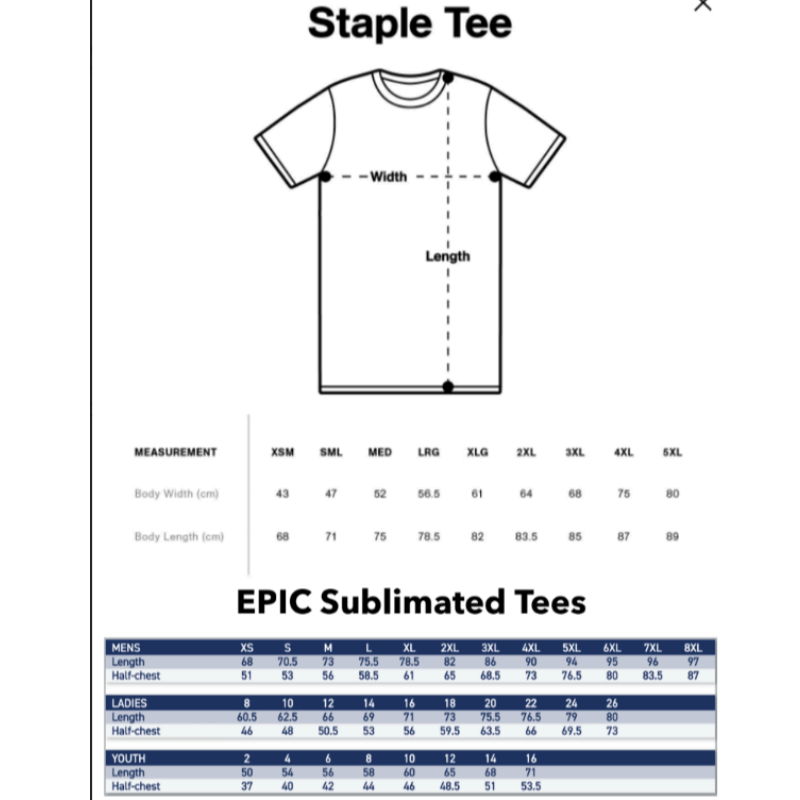 Sizing Chart