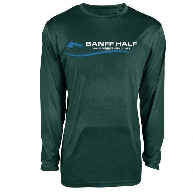 BANFF HALF Long-Sleeve Run Shirt - Forest ($34.95 + Proc. Fees) 