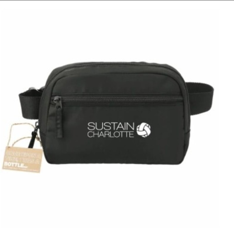 Image of Sustain Charlotte-branded black, adjustable beltbag