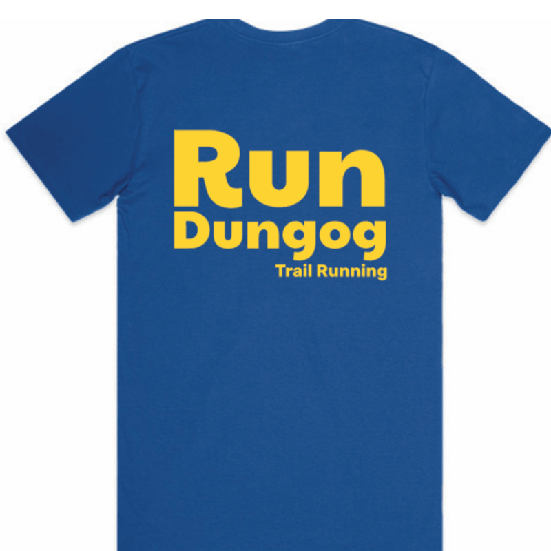 2026 Run Dungog T-shirt (back)