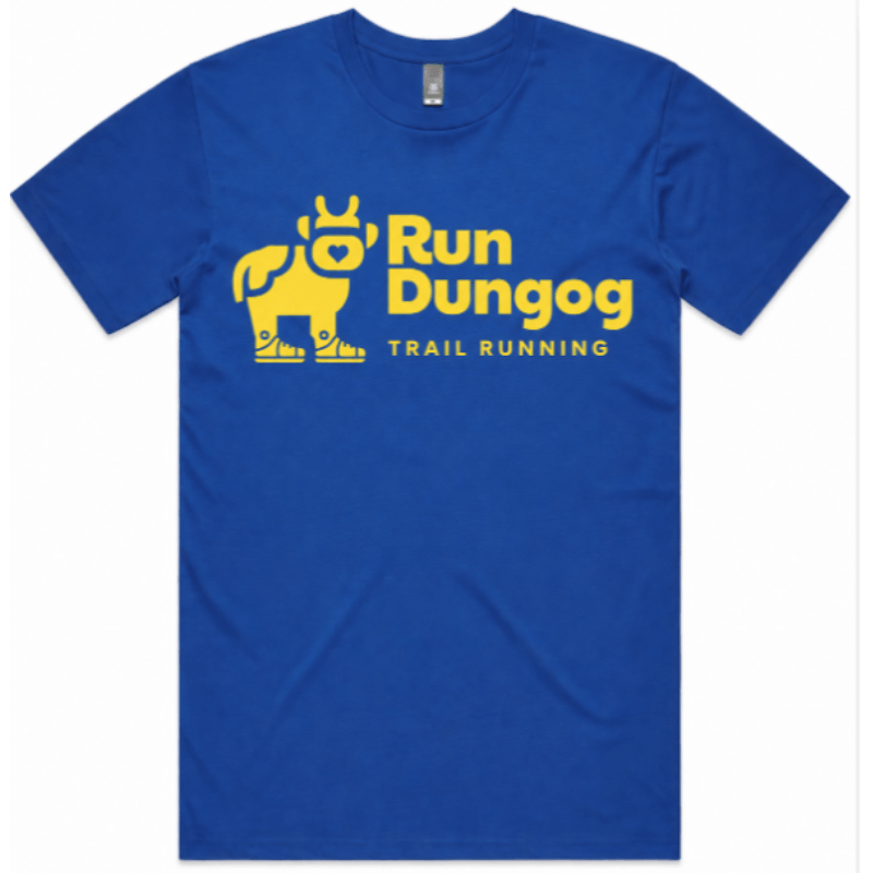 2026 Run Dungog T-shirt (front)
