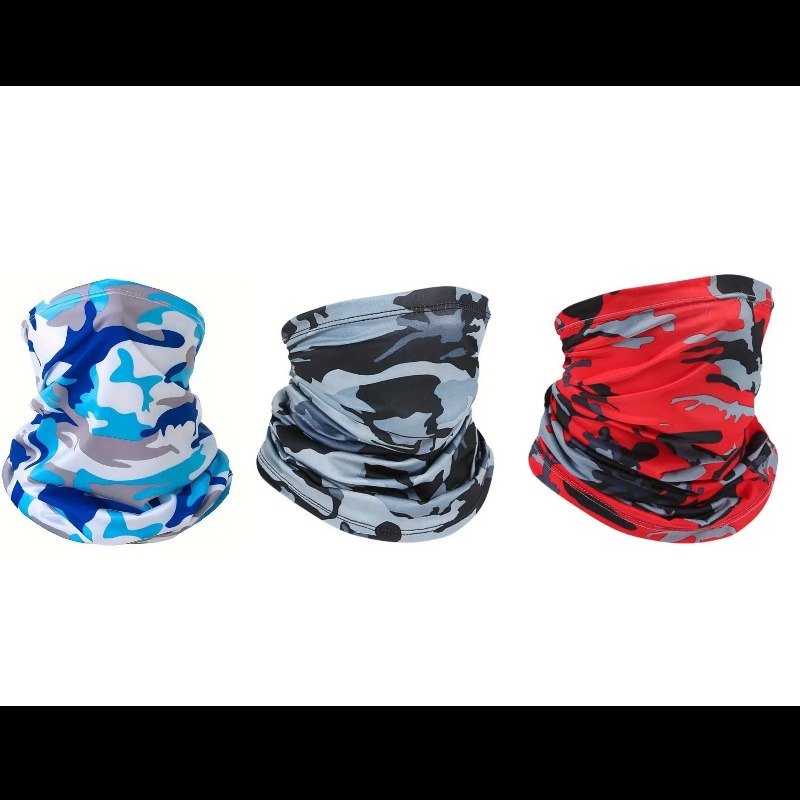 Blue, Grey & Red Camo