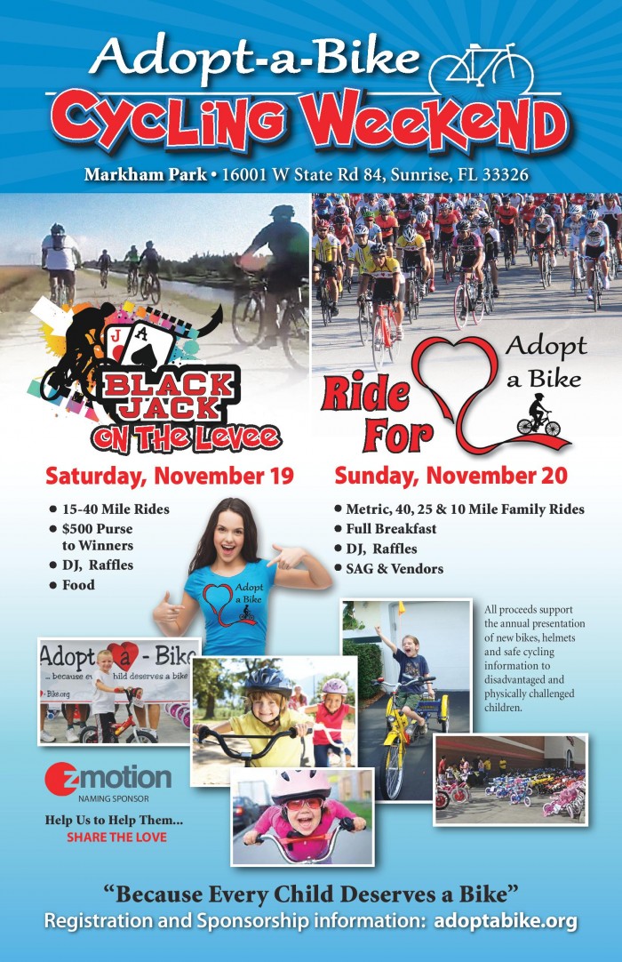 2016 — AdoptABike Cycling Weekend — Race Roster — Registration