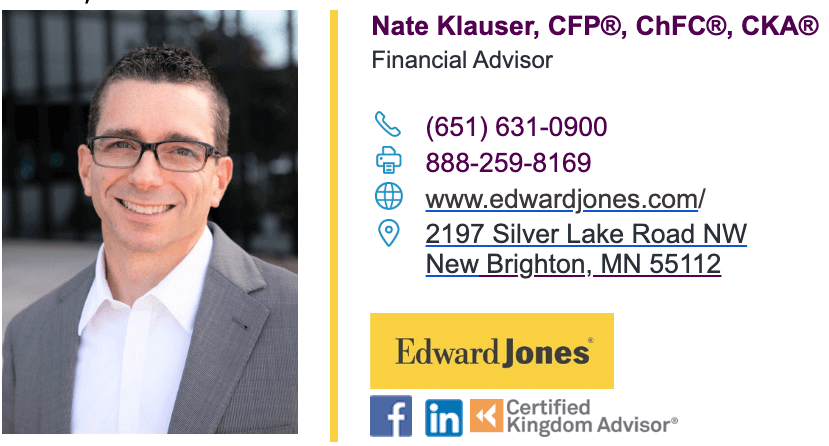 Nate Klauser Edward Jones