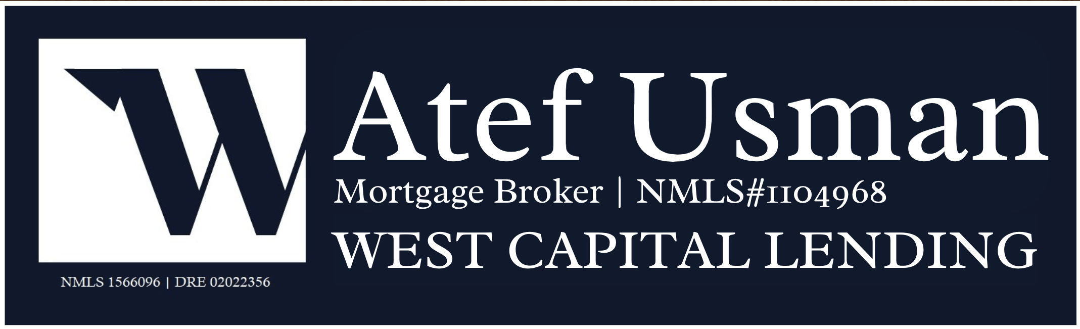 Atef Usman | Mortgage Broker | NMLS#1104968