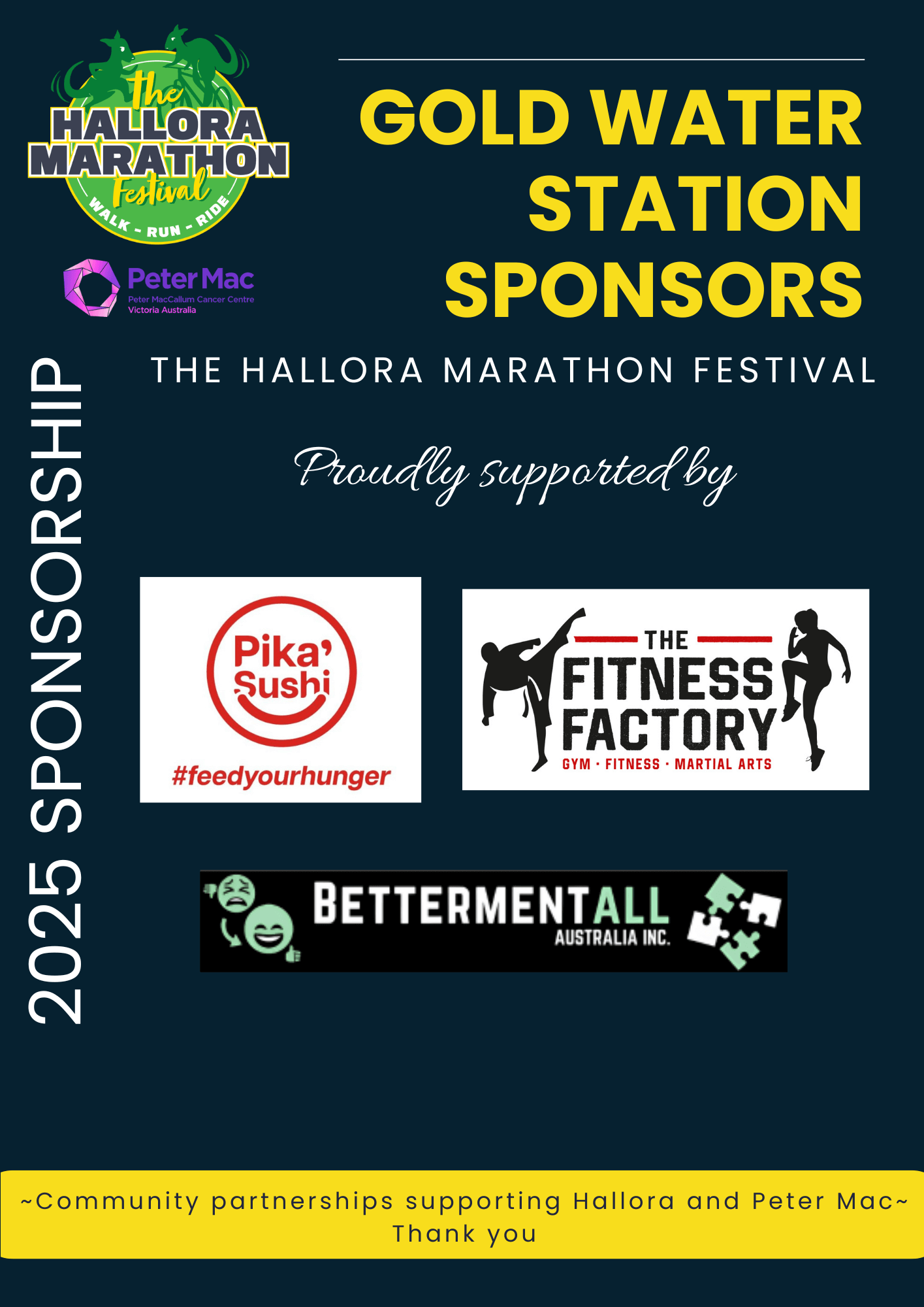Gold Water Station Sponsors 2025