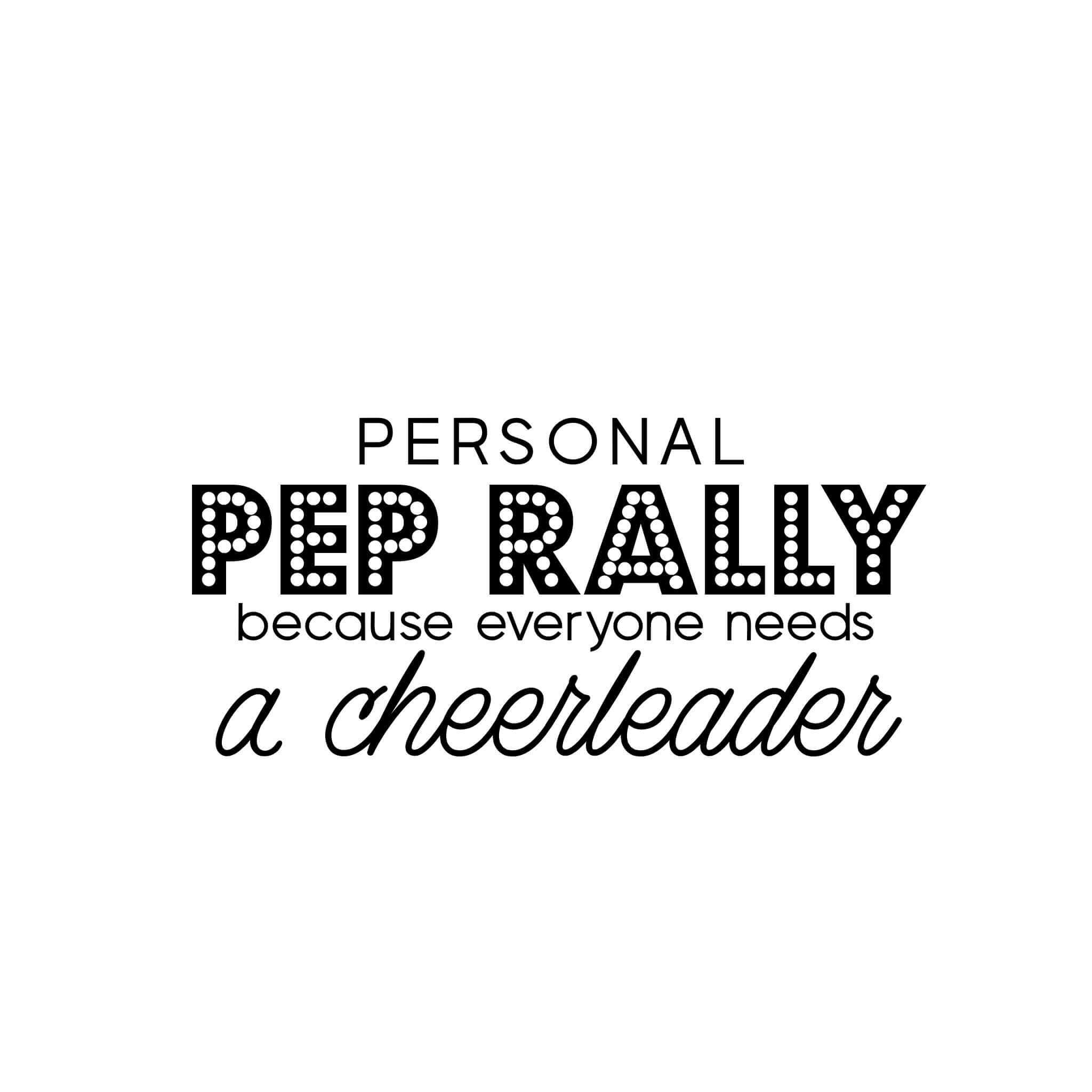 Personal Pep Rally Coker